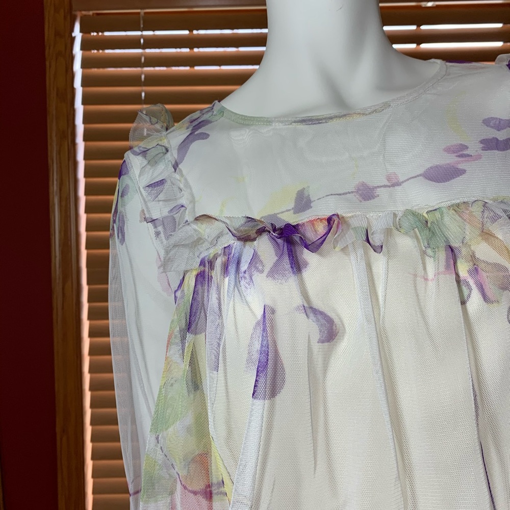 Sweet Pastel Ruffle Blouse - Picture 5 of 6
